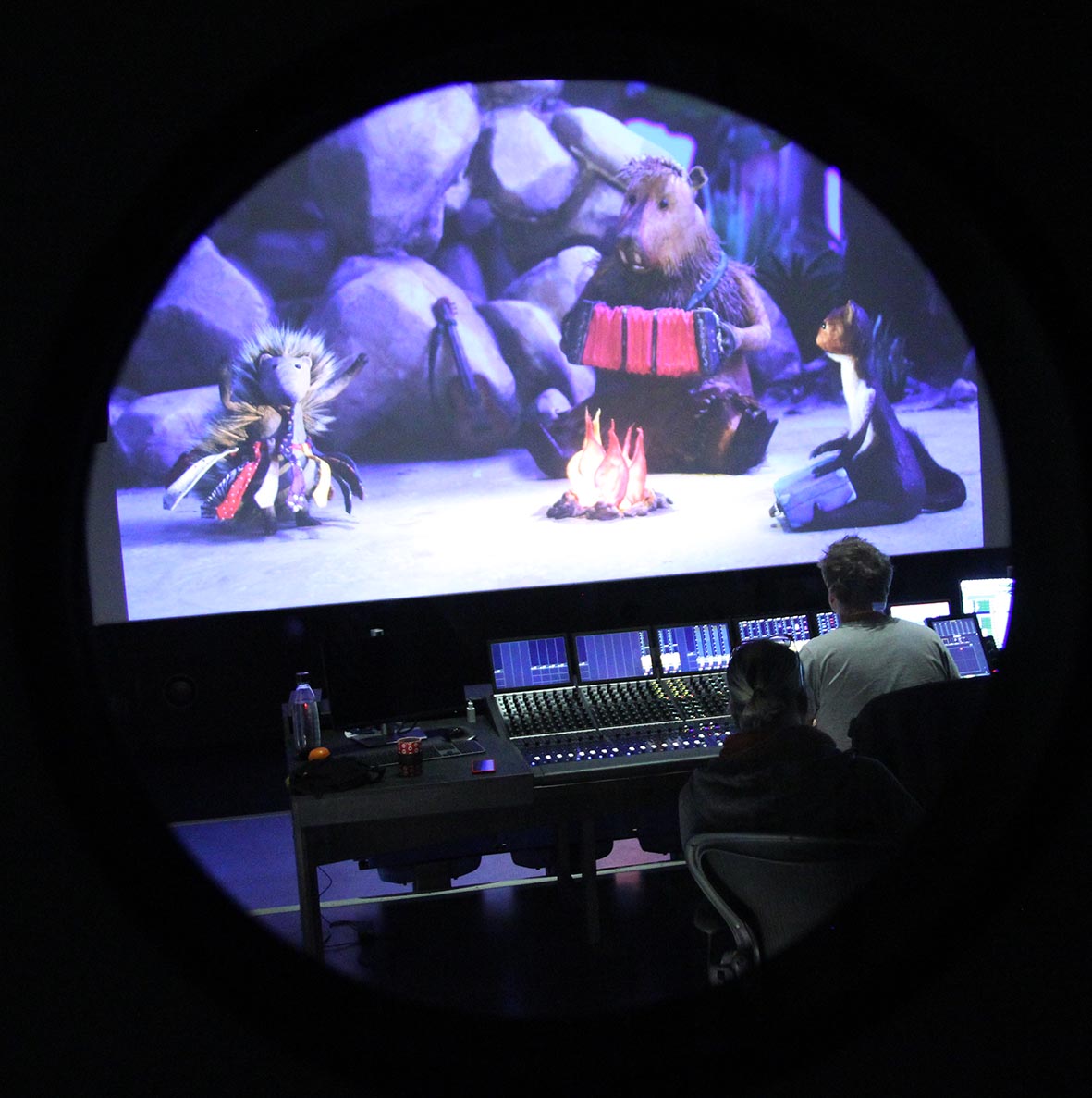 réalisation du mixage au studio masé